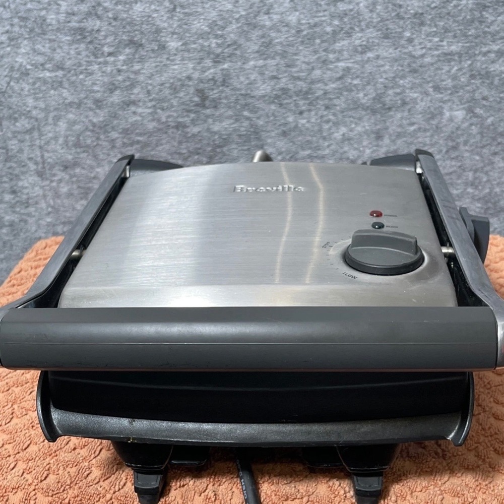 Breville Sandwich Grill Press TG425XL Stainless Steel 1500W Panini Maker Silver